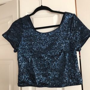 Forever 21 Sequin Crop Top